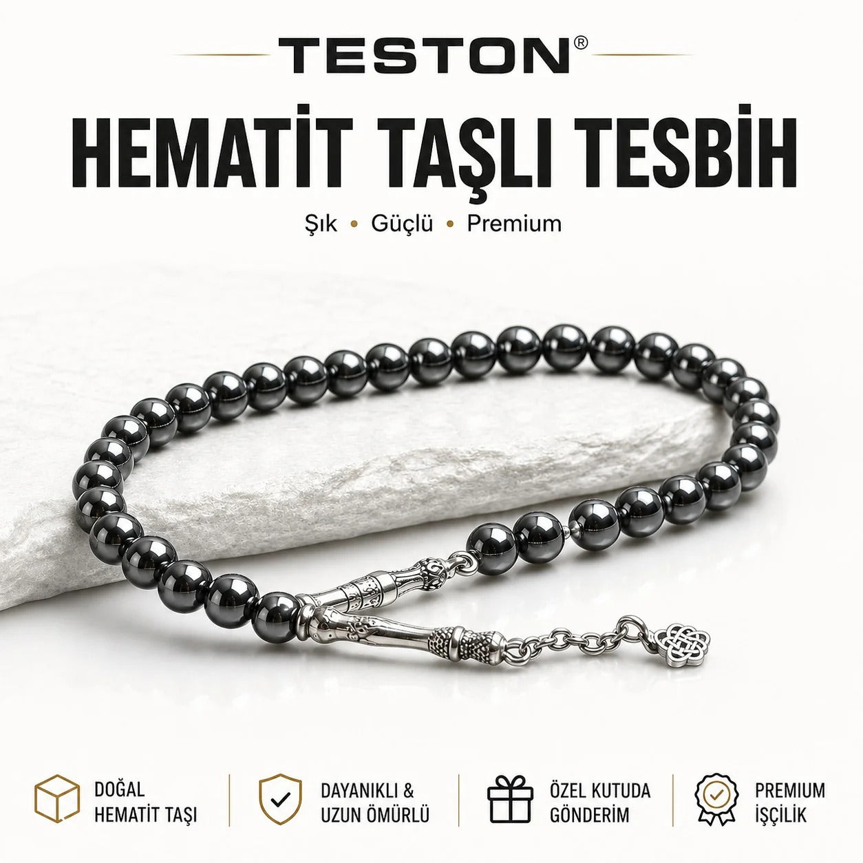 Luvira® Hematit Tesbihi