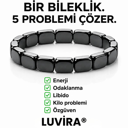 Luvira® Hematit Erkek Bilekliği