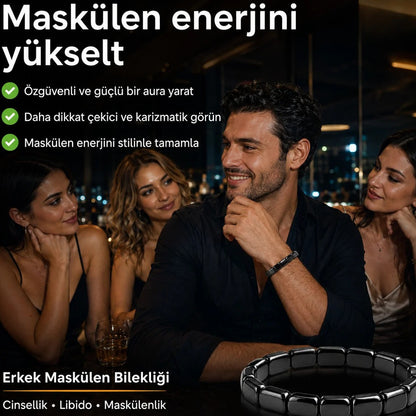 Luvira® Hematit Erkek Bilekliği